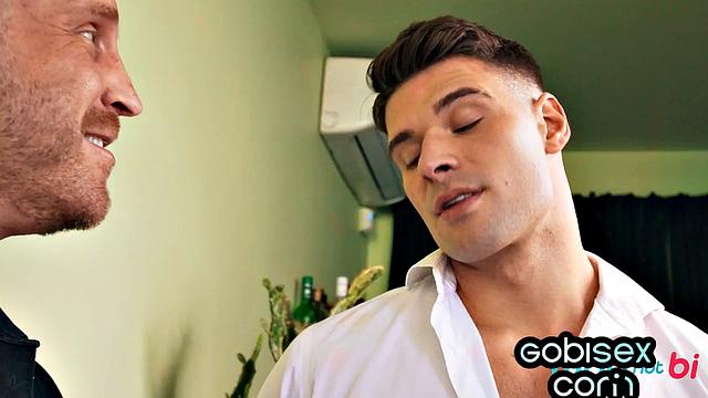 Bisex slut destroyed by 2 big dicks