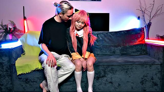 Petite Anime Slut Rebecca Nikson Fucked by Boy With Big Dick