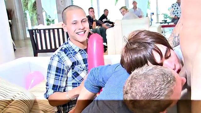 Real amateur party with strippers