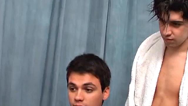 Sporty Twinks Get Hot Looking At Dicks! - Alan Aimar &amp;amp; Tiago Rios