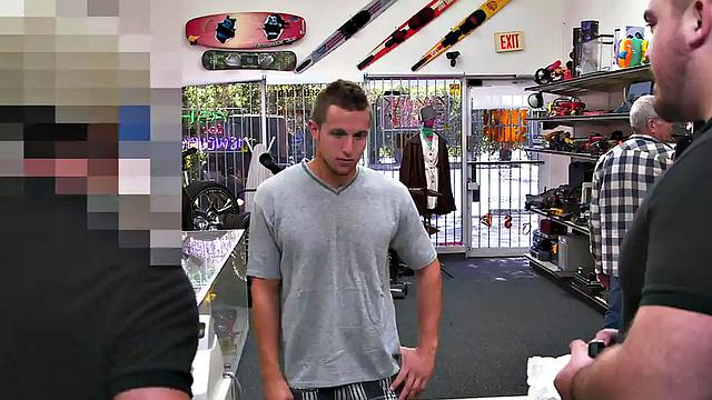 Pawnshop stud gets in office 3some for money