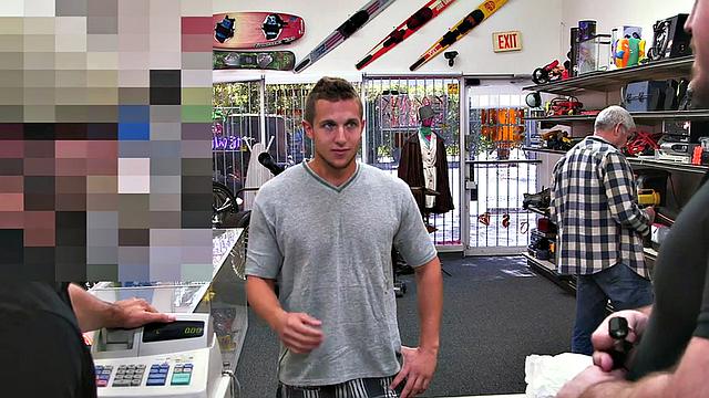 Pawnshop stud gets in office 3some for money