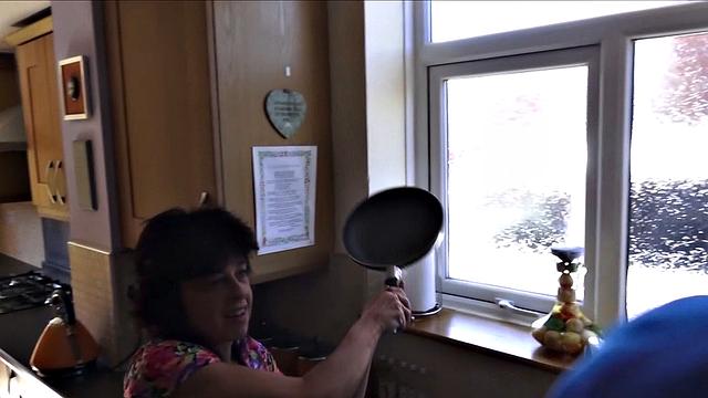 Burglary turns into a fuck festival