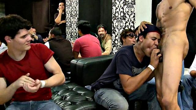 Amateur stripper party with a cock twist