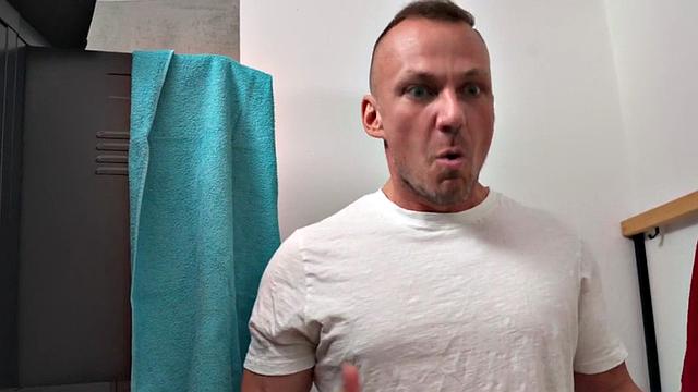 Busty anal MILF fucked on the indoor pool