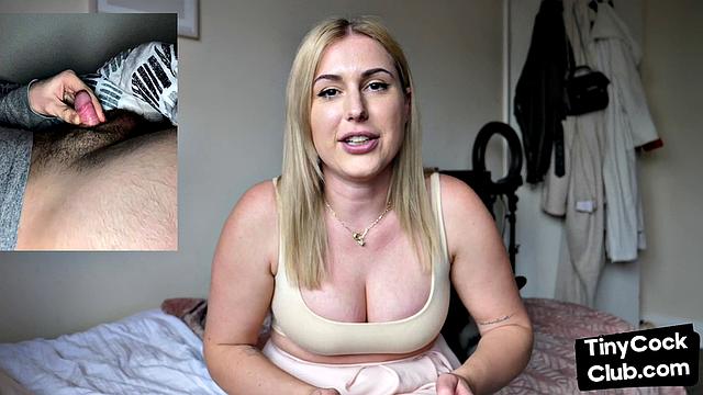 SPH solo busty babe talks about small dick men