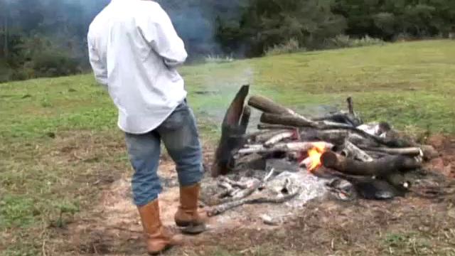 Two hard-working Latino cowboy studs have been out on the trail for weeks. Matheus just arrives back at camp to his horny partner as the two cowboys release their horny passions on each other, including cock sucking, rimming, and bareback fucking.