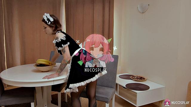 Horny Maid at School Finds Dildo In Master's House