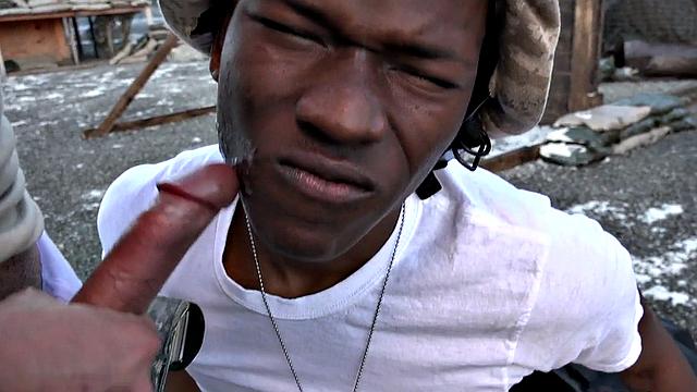 Military stud facialized in IR bareback orgy outdoor