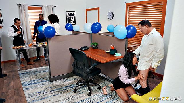 Finger in Ass At The Office