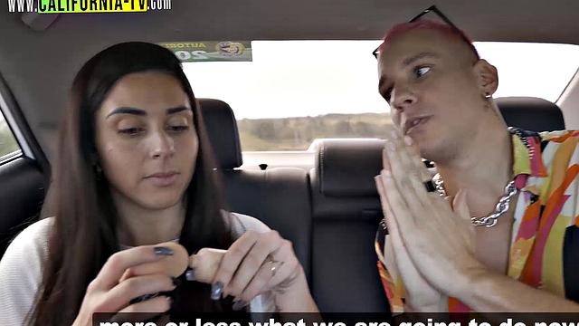 Lucky married taxi driver! Influencer famous for adult content strips naked in her taxi. If you were the taxi driver, what would you do?