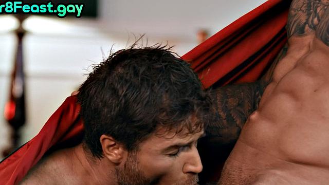 татуированный вампир-жок жёстко трахает волосатого парня