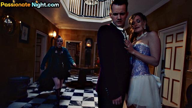 Nasty Ginger pounded in a 3some