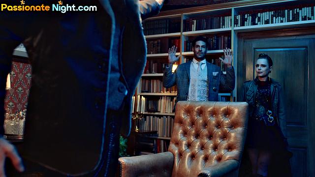 Nasty Ginger pounded in a 3some