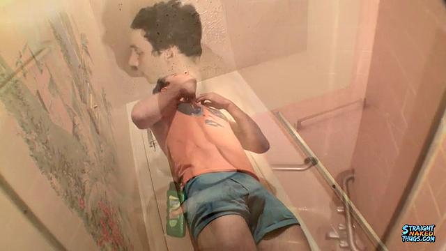 Fit Boy Enjoys Stroking It - Dean Inja