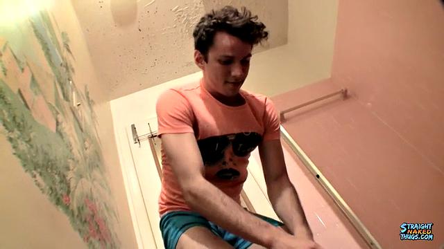 Fit Boy Enjoys Stroking It - Dean Inja