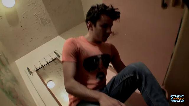 Fit Boy Enjoys Stroking It - Dean Inja