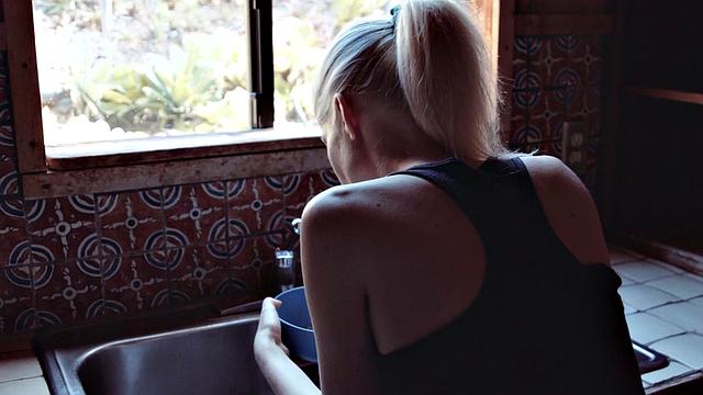 19yo petite girl licks BFF's pussy outdoors in nature