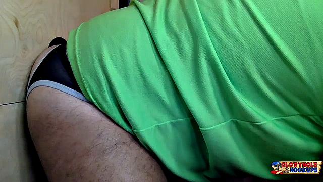 Gloryhole Cock Feed and Fucked