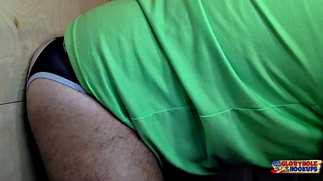 Gloryhole Cock Feed and Fucked