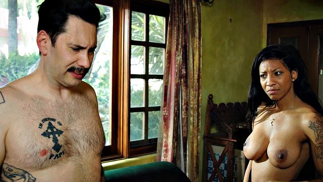 Bigtitted MILF ebony fucked by big cock in doggystyle