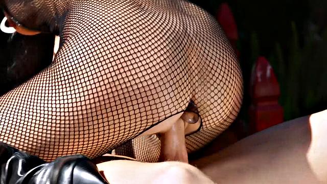 FANTASY MASSAGE - Horny MILF India Summer Sucks Cock In Glory Hole During Massage