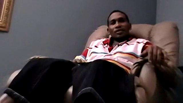 Dre strokes his thick cock and teases hard in raw solo action