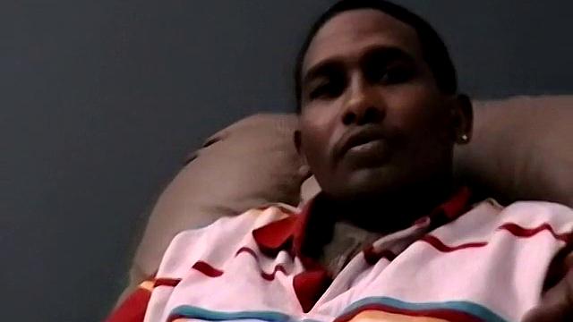 Dre strokes his thick cock and teases hard in raw solo action