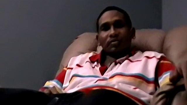 Dre strokes his thick cock and teases hard in raw solo action