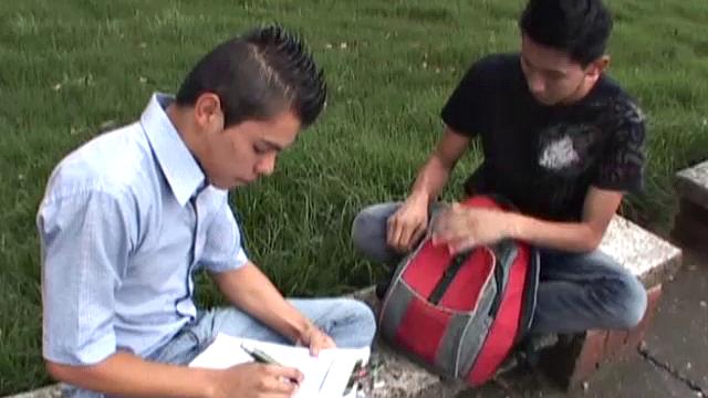 After a chance meeting in the park, Latin boys Eduardo and Sebastian find themselves naked in bed and sucking on uncut dick. With both boys rock hard, cock finds ass and the two enjoy a festive bareback fuck.