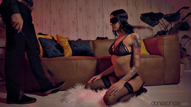 Kinky spanking lingerie babe