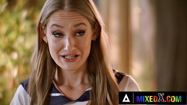 MIXEDX - From Studying To Scissoring - Lusting Hotties Give In To Their Desires