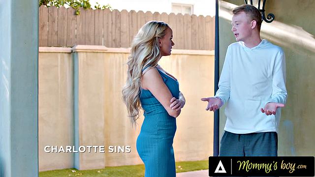 MOMMY'S BOY - Hung Guy Gets Disciplined In FFM 3-Way By Stepmom And Sexy Neighbor