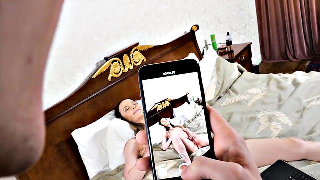 Cute students' masturbation ended with a twosome with stepbro