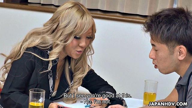 Naughty blonde Runa gets what she wants