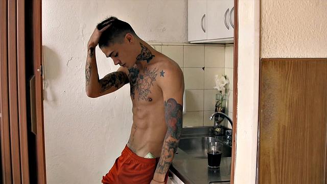slim venezuelan takes thick cock and gets his mouth filled with cum for cash