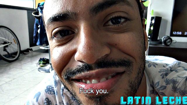 slim venezuelan takes thick cock and gets his mouth filled with cum for cash