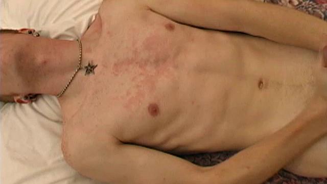 Redhead 19 year old David Ocean plops on the bed and checks out his cock, before taking an erotic shower. Ready to finish what he started; David gets his naked self on the bed and starts stroking.