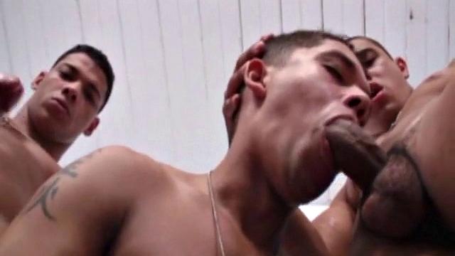 Clearly military guys have to shower together and some help each other out with their boners. If there are many guys like Gaspar Loronha, with his beauty of a cock, there's little chance that anything else is possible.