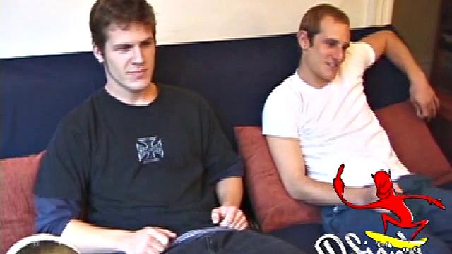 Torque is back with new skater pal Alex West. Torque introduces Alex to the world of porn and soon both boys are naked, beating their meat.