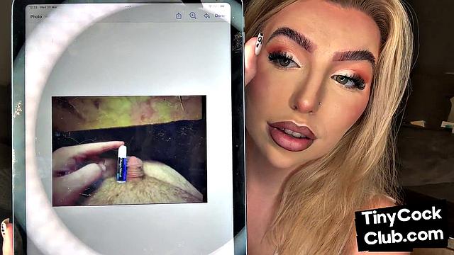 Она издевается над твоим маленьким членом и ржёт в лицо, унижая через pov.