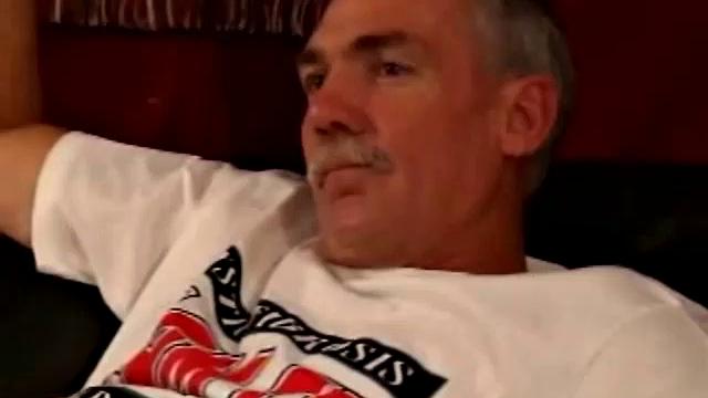 Adam is married, always horny and doesn't mind playing with guys. In this scene he hooks up with hunky and hairy Logan for a little fun. The two waste no time getting down to business.