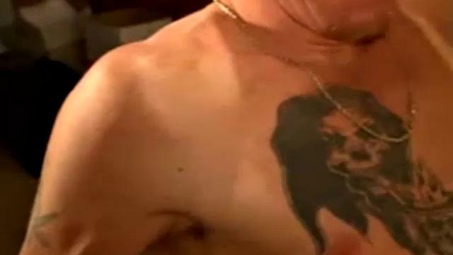 Adam is married, always horny and doesn't mind playing with guys. In this scene he hooks up with hunky and hairy Logan for a little fun. The two waste no time getting down to business.