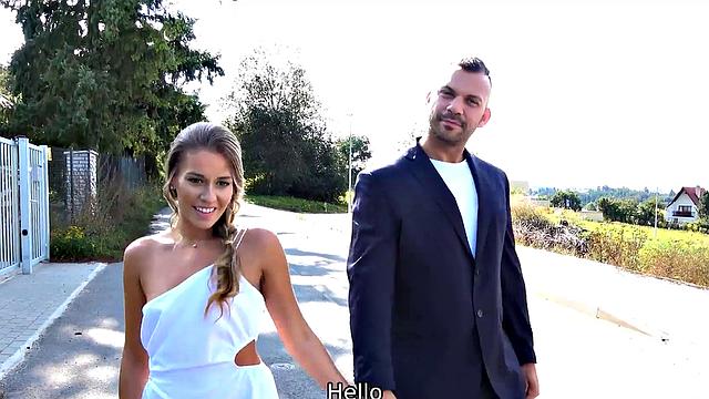 HUNT4K. Wife agrees to have sex if husband watches her impaled on cock