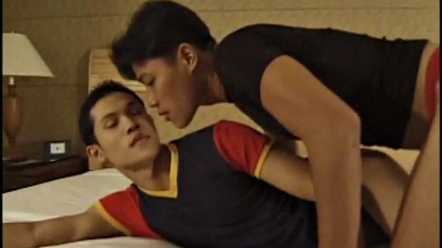 Sajja has an Asian erotic sex appeal like np other. This scene starts off with Sajja showing off his moves, swaying and wriggling his torso, while showing his "come hither" face. I have busted a nut over this video a dozen times.