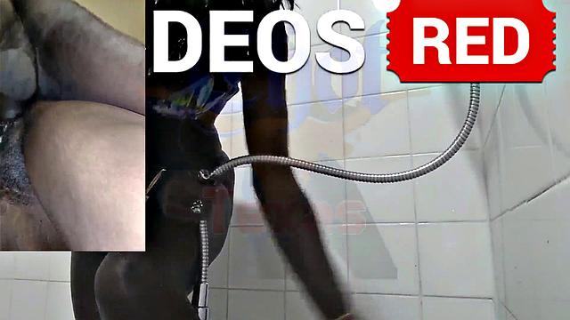 A American MILF get down and dirty in the shower with her black friend