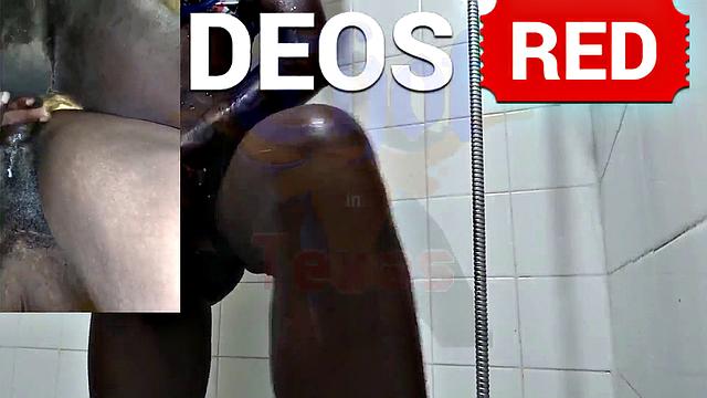 A American MILF get down and dirty in the shower with her black friend