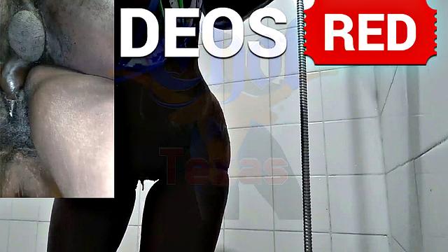 A American MILF get down and dirty in the shower with her black friend