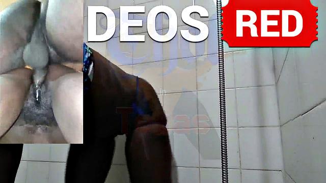 A American MILF get down and dirty in the shower with her black friend