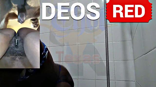 A American MILF get down and dirty in the shower with her black friend